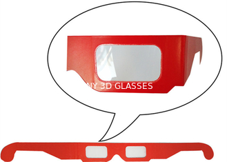 Anaglyphic Giấy 3D Glasses, dùng một lần Red 3d Monitor Kính 400 * 37 mét Kích Thước