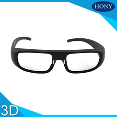Movie Theater Glasses 3D thụ động có thể giặt chống xước dày tròn ống kính phân cực