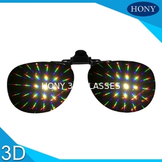 Nhựa clip trên kính nhiễu xạ 13500 dòng pháo hoa kính mắt cho christmas bên sử dụng
