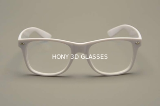 White PC Plastic Frame 3D Fireworks Glasses With 2 Sets Of Lense