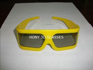 Khung nhựa màu vàng Khung kính 3D Phân cực tuyến tính cho Bảo tàng Công nghệ