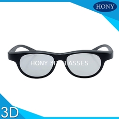 Đen tuyến tính phân cực Cinema 3D Glasses Tuỳ chỉnh khung màu cho Movie Theater