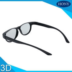 Đen tuyến tính phân cực Cinema 3D Glasses Tuỳ chỉnh khung màu cho Movie Theater