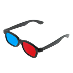 Nhựa ABS nhựa nhựa màu đỏ đỏ tím 3d Glasses, Liner Circular Polarized Glasses