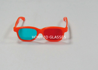 Trẻ em Đầy Màu sắc Nhựa đỏ Cyan 3D Glasses Với 1.6mm Thicken Lens
