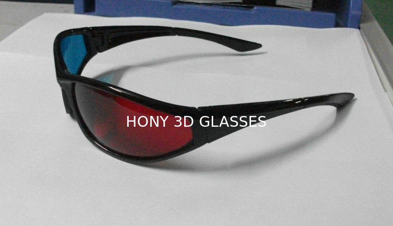 Thân thiện với môi trường nhựa Red Cyan 3D Glasses Polarized For Look 3D Movie